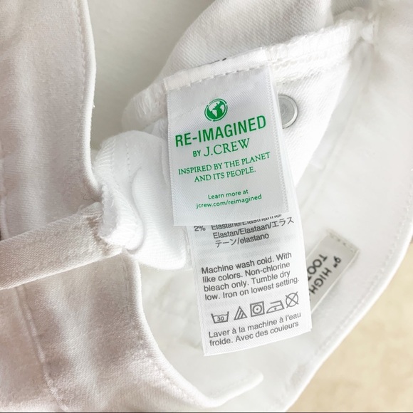 J. Crew Toothpick White Skinny Leg Denim Jeans 28 - Picture 8 of 10